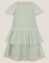 Anastasia Embellished Tulle Party Dress, Green (SAGE), large