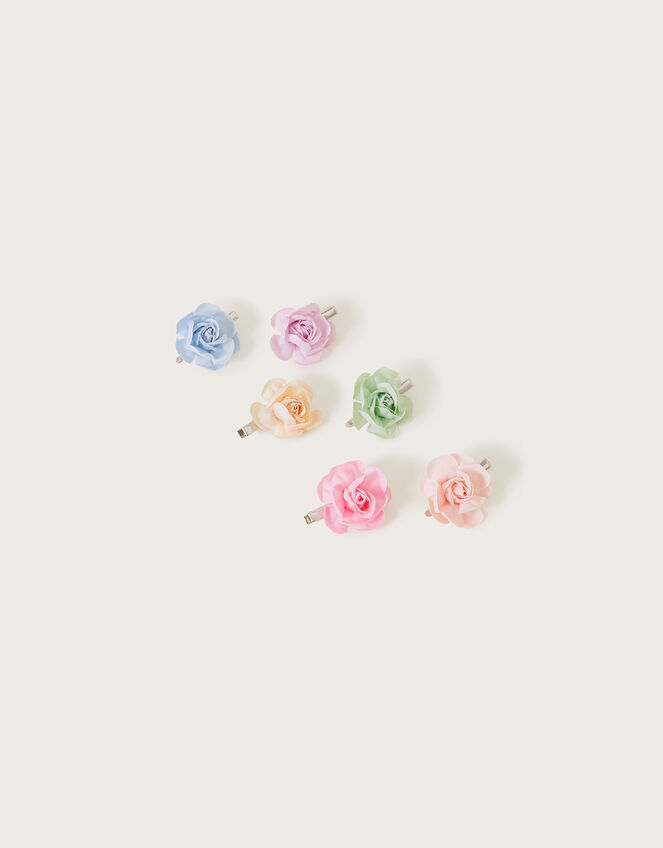 Rainbow Bow-Quet Hair Clips 6 Pack, , large