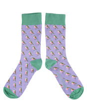 Catherine Tough Robin Print Socks, , large