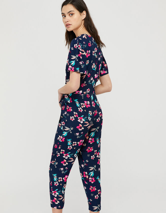 Maisy Floral Jumpsuit with LENZING™ ECOVERO™, Blue (NAVY), large