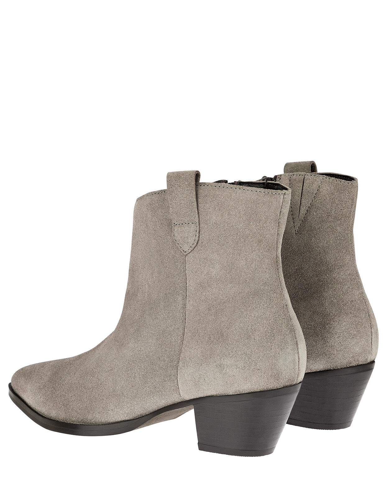 suede western ankle boots