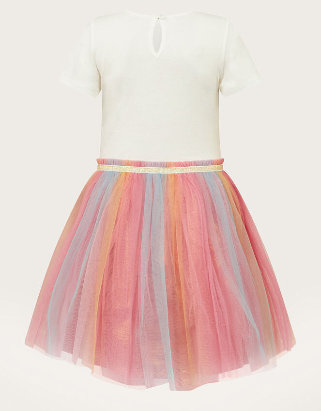 Disco Sun Ray Dress, Ivory (IVORY), large