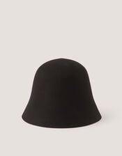 Fae Wool Bucket Hat , Black (BLACK), large