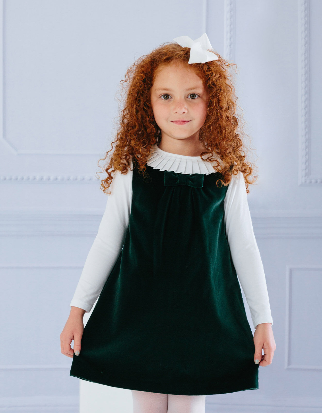 Velvet pinafore best sale