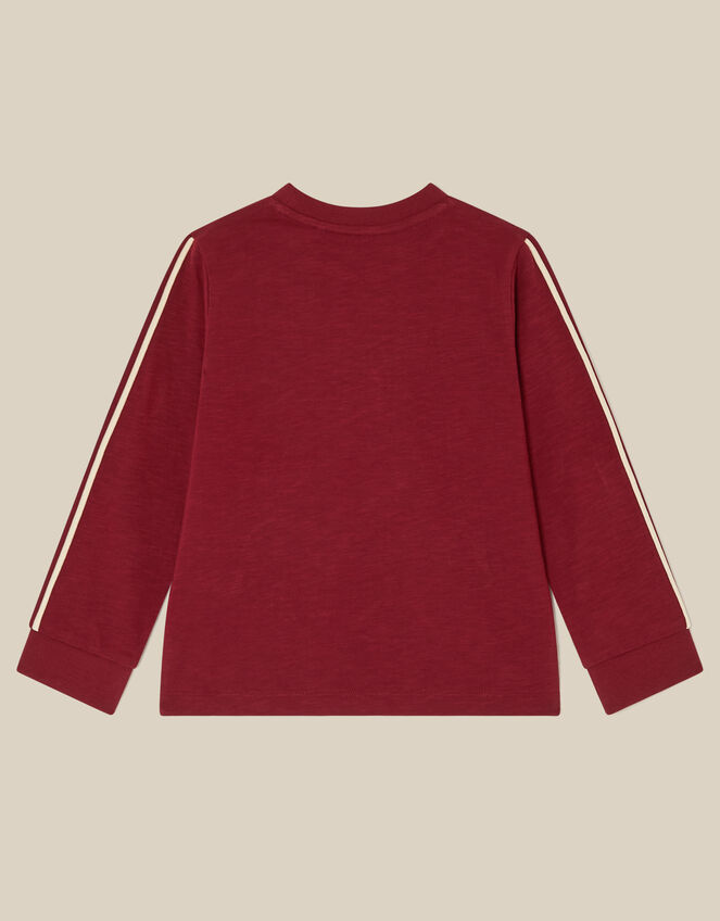 London Dinosaur Long Sleeve Top, Red (BURGUNDY), large