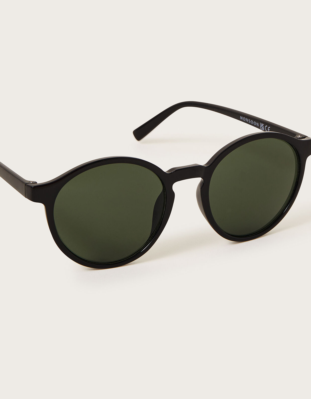 Large round frame sunglasses top