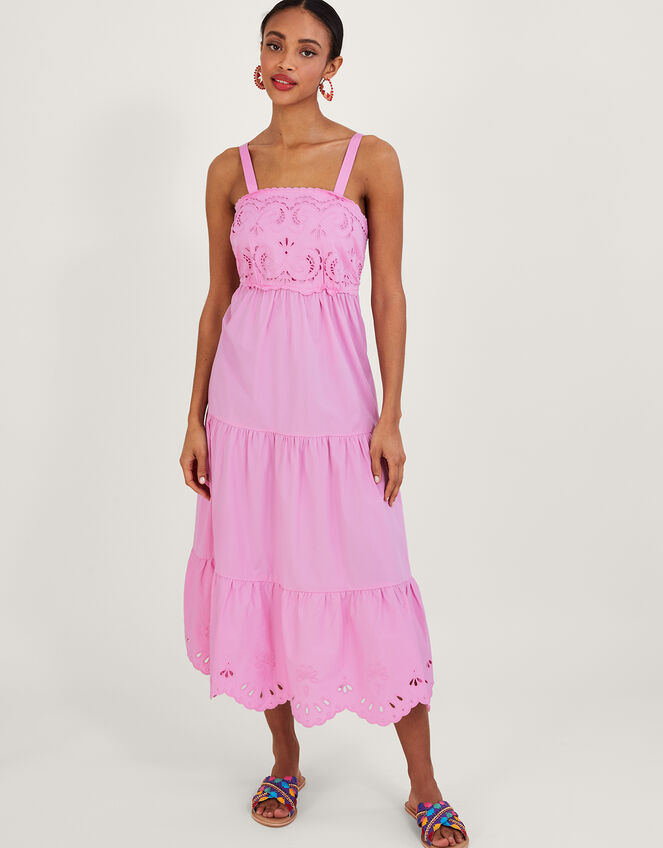 Cirilla Cutwork Dress, Pink (PINK), large