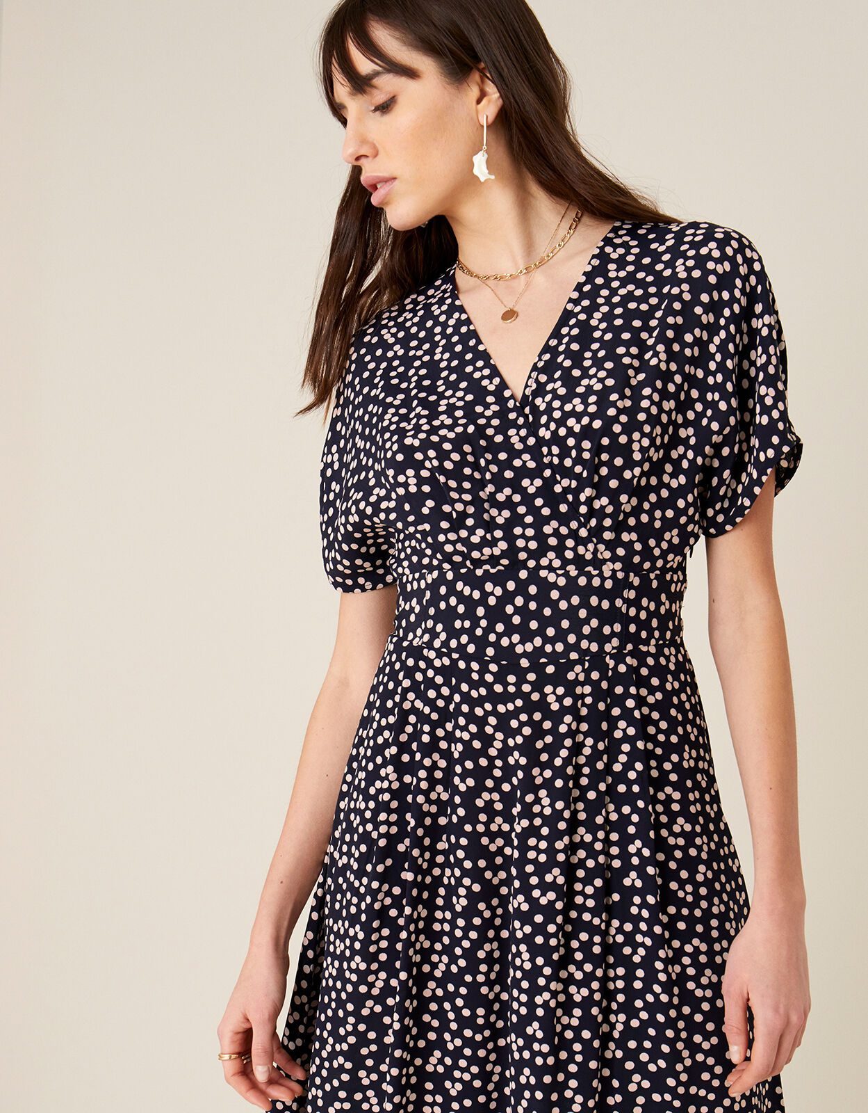 Monsoon top spot dress