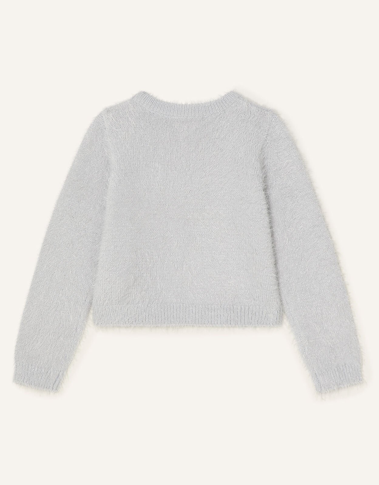 girls black fluffy cardigan