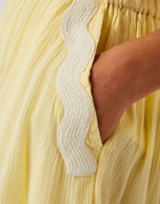 Sienna Ricrac Crinkle Shorts, Yellow (YELLOW), large