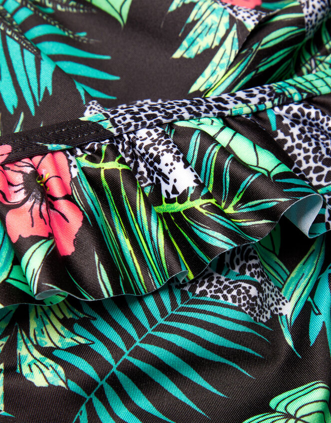 Palm Print Frill Bikini Set, Multi (MULTI), large