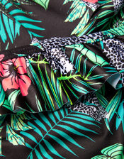 Palm Print Frill Bikini Set, Multi (MULTI), large