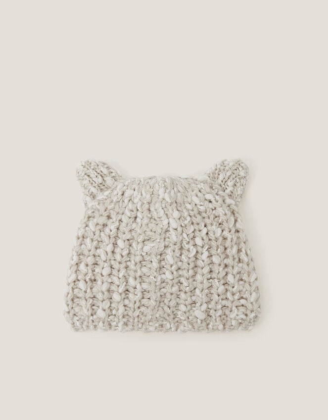 Baby Bear Hat & Mitten Set, Grey (GREY), large