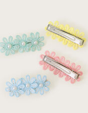 Lacey Daisy Hair Clips 4 Pack, , large