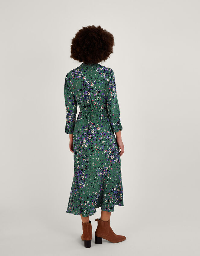 Blossom Print Shirt Dress with LENZING™ ECOVERO™, Green (GREEN), large