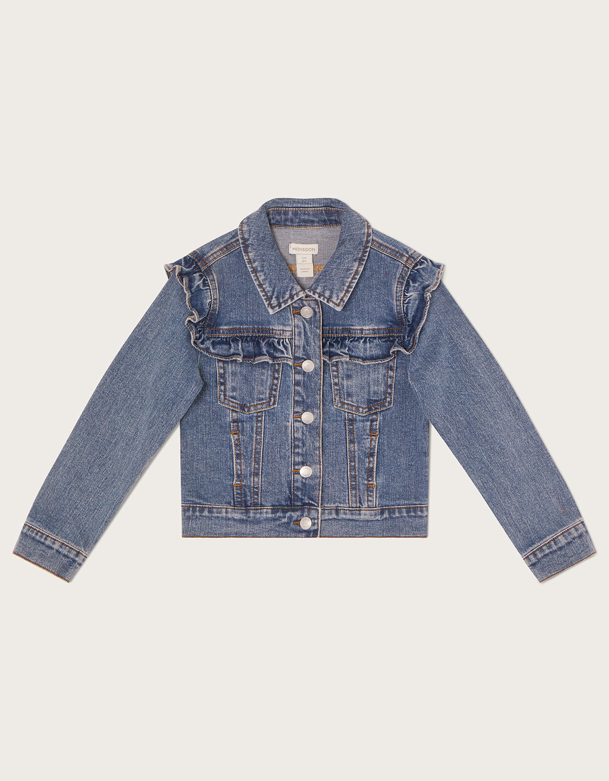 Denim jacket frill 2025