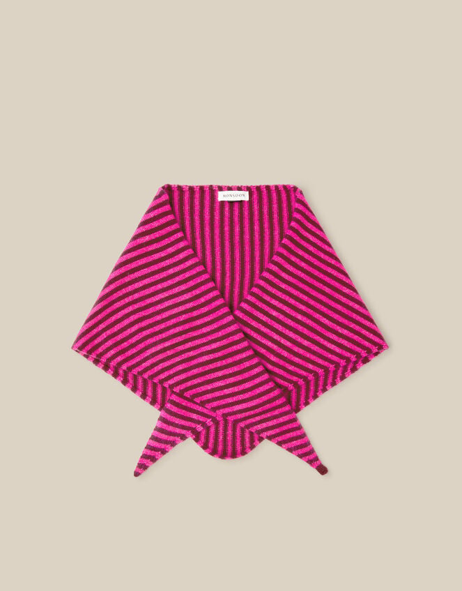 Safi Stripe Triangle Scarf, , large