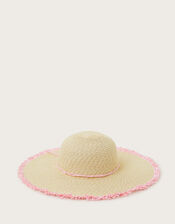 Embroidered Floppy Hat, Multi (MULTI), large