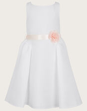 Holly Duchess Twill Bridesmaids Dress, Ivory (IVORY), large