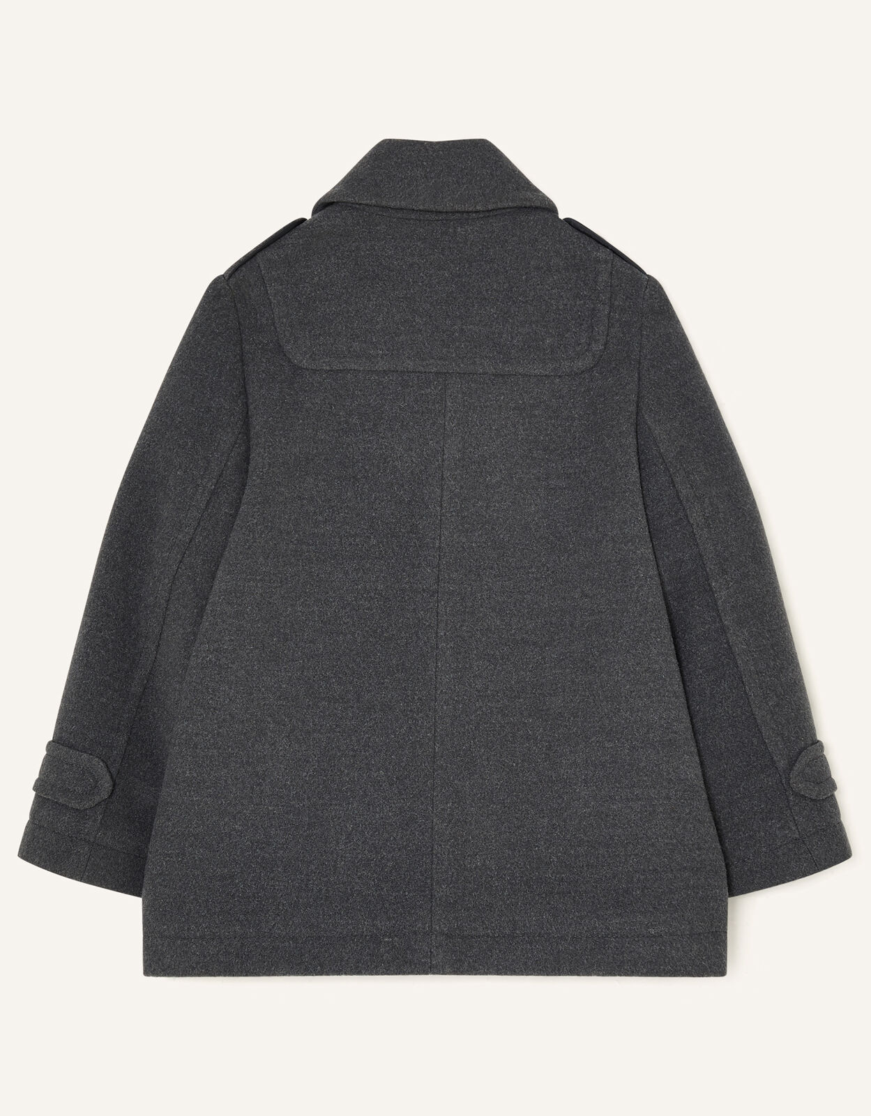 pressed boucle coat