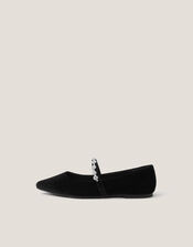 Elia Embellished Velvet Pumps, Black (BLACK), large