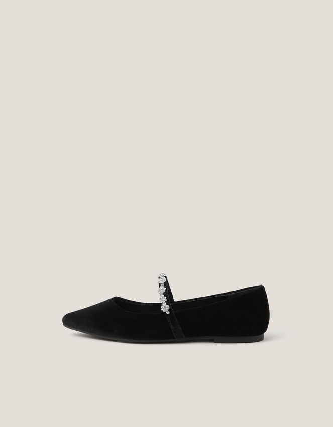 Elia Embellished Velvet Pumps, Black (BLACK), large