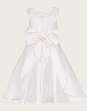 Audrey Duchess Twill Bridesmaid Dress, Ivory (IVORY), large