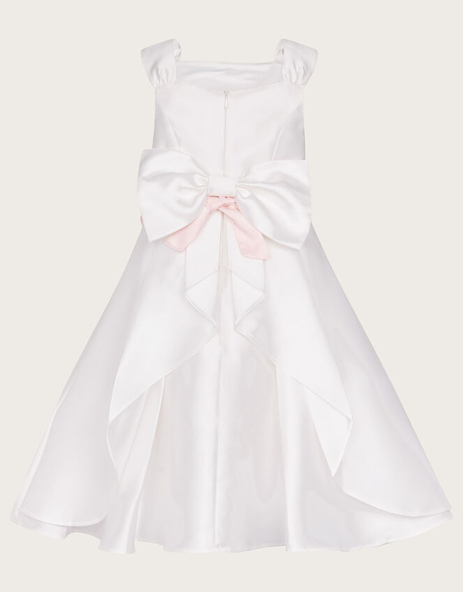 Audrey Duchess Twill Bridesmaid Dress, Ivory (IVORY), large
