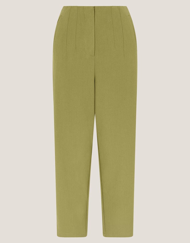 Adeline High-Waisted Suit Trousers, Green (GREEN), large