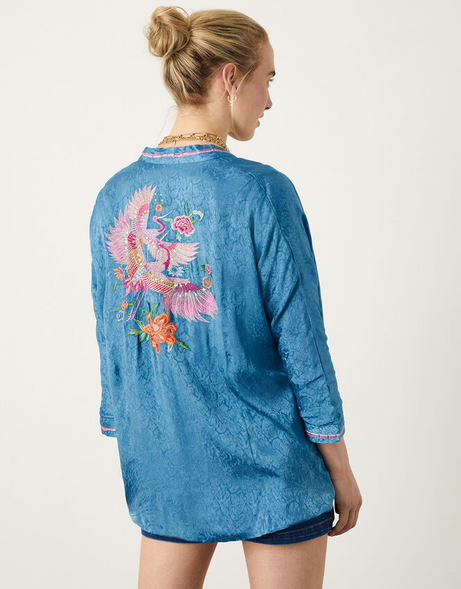 Bella Embellished Kimono, Blue (BLUE), large