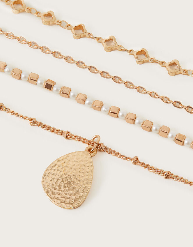 Pearl and Pendant Layered Necklace, , large