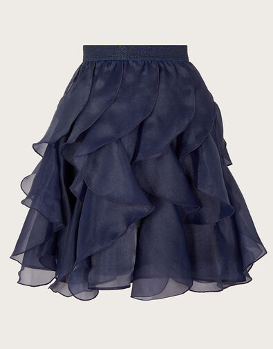 Cancan Ruffle Skirt Blue, Blue (NAVY), large