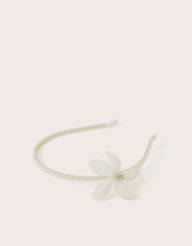 Pearly Flower Headband, , large