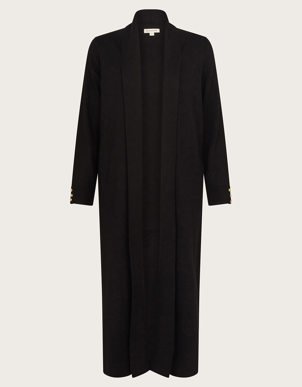 Shan Shawl Neck Coatigan Black Knitwear Monsoon Global