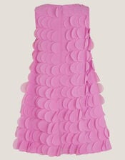Jazzy Scallop Frill Shift Dress, Pink (MAGENTA), large