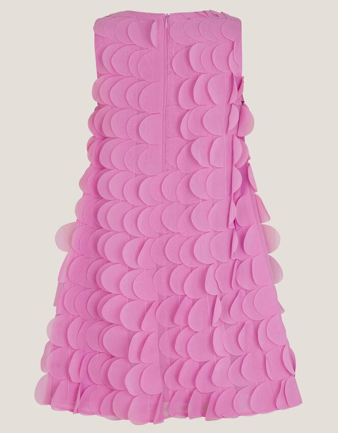 Jazzy Scallop Frill Shift Dress, Pink (MAGENTA), large