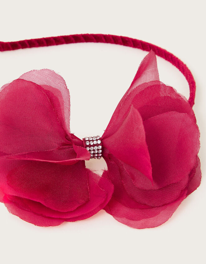 Ruffle Velvet Headband, , large