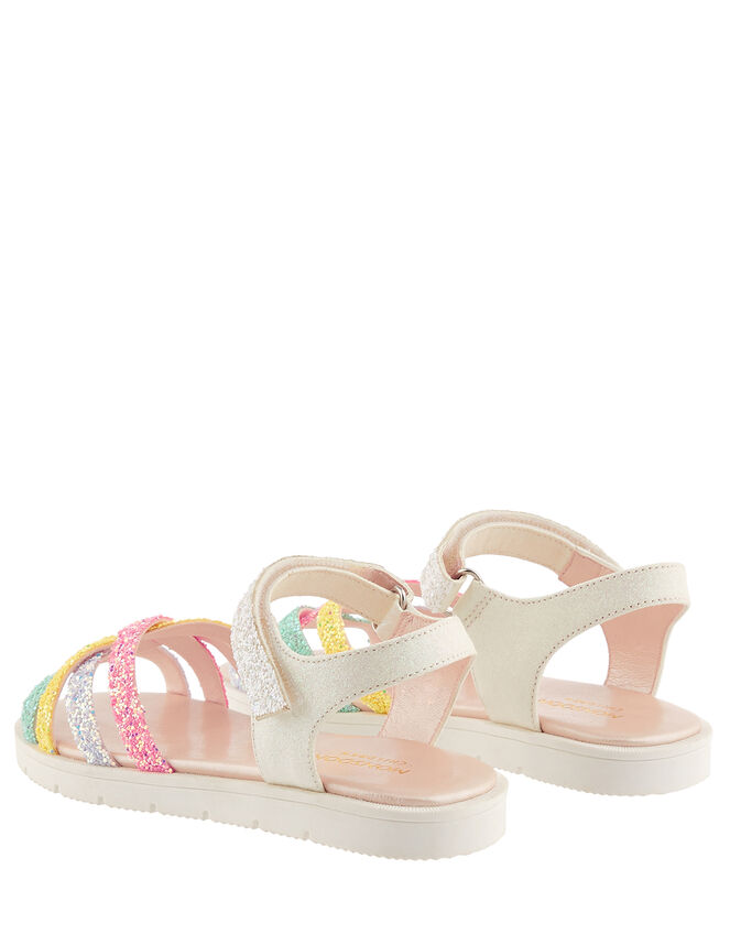 Glitter Rainbow Sandals, Multi (MULTI), large