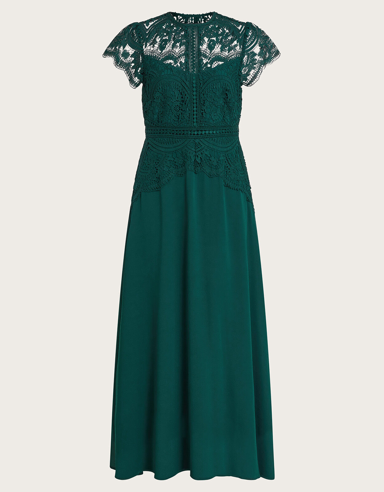 Monica Lace Midi Dress Green
