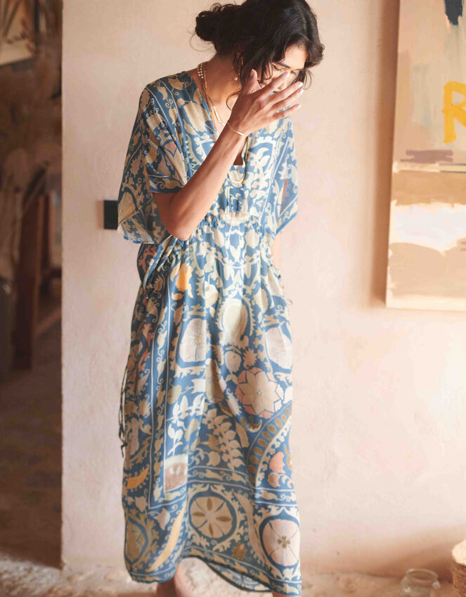 One Hundred Stars Susani Print Kaftan Dress, , large