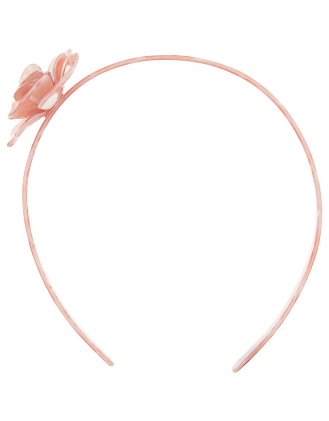Pearly Resin Flower Headband, , large