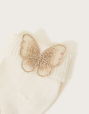 Baby Butterfly Socks, Gold (GOLD), large