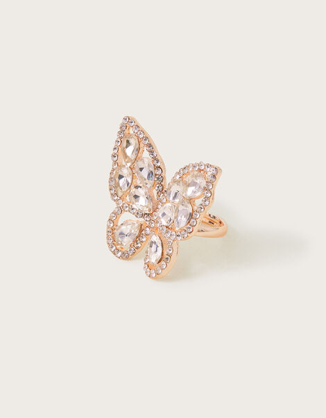 Super Sparkly Butterfly Ring, , large