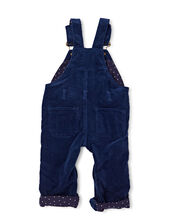 Dotty Dungarees Corduroy Dungarees, Blue (NAVY), large