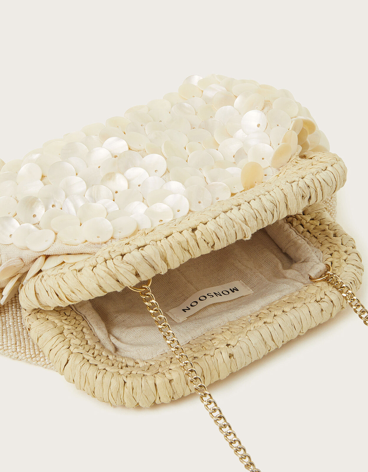 Hand Beaded Shell Clutch Bags Purses Monsoon Global