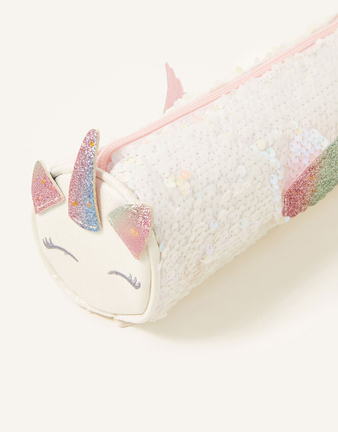 Sequin Unicorn Pencil Case, , large