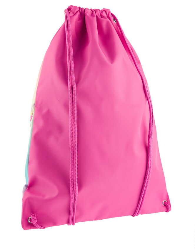 Unicorn Rainbow Drawstring Bag, , large