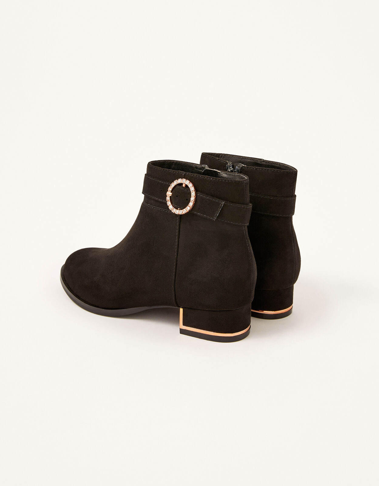 Diamante Heel Boots Black | Girls 