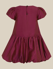 Baby Ember Bow Bubble Hem Dress, Purple (PURPLE), large