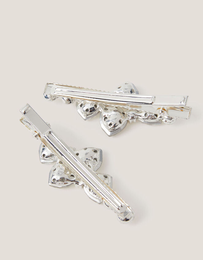 2-Pack Jewel Bow Hair Clips, , large